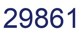 Number 29861 blue image