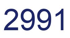 Number 2991 blue image