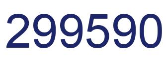 Number 299590 blue image