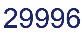 Number 29996 blue image