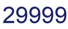 Number 29999 blue image