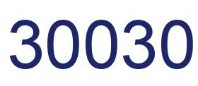 Number 30030 blue image