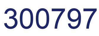 Number 300797 blue image