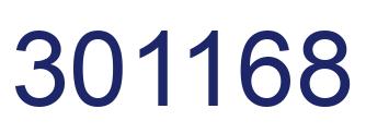 Número 301168 imagen azul