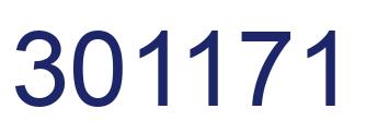 Número 301171 imagen azul