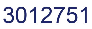Number 3012751 blue image