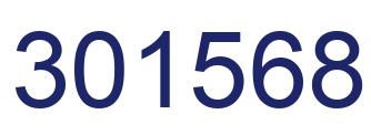 Number 301568 blue image