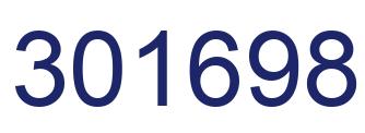 Number 301698 blue image