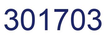 Number 301703 blue image