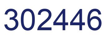 Number 302446 blue image