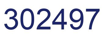 Número 302497 imagen azul