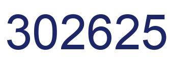 Number 302625 blue image