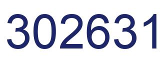 Number 302631 blue image