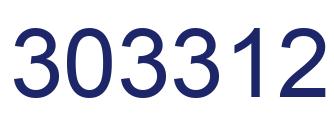 Number 303312 blue image