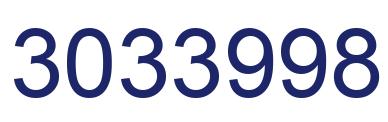 Number 3033998 blue image