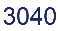 Number 3040 blue image