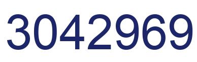 Number 3042969 blue image