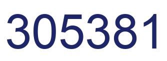 Number 305381 blue image