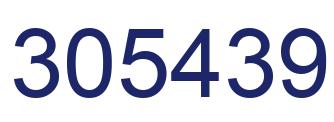 Number 305439 blue image
