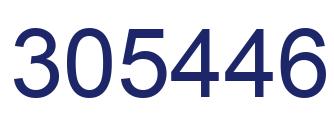 Number 305446 blue image