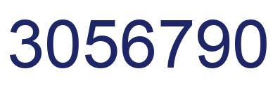 Number 3056790 blue image