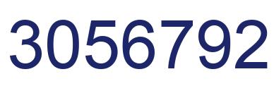 Number 3056792 blue image