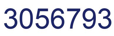 Number 3056793 blue image