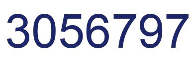 Number 3056797 blue image