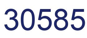 Number 30585 blue image