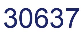 Number 30637 blue image