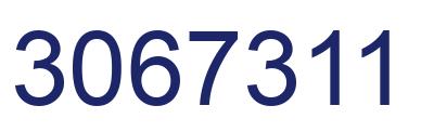 Number 3067311 blue image