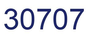 Número 30707 imagen azul