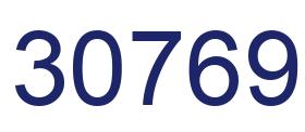 Number 30769 blue image
