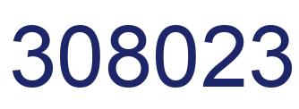 Number 308023 blue image