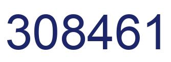 Number 308461 blue image