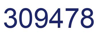 Number 309478 blue image