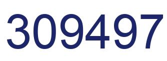 Number 309497 blue image