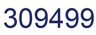 Number 309499 blue image