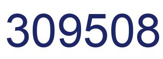 Number 309508 blue image