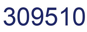 Number 309510 blue image