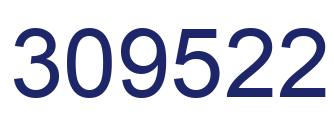 Number 309522 blue image