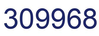 Number 309968 blue image