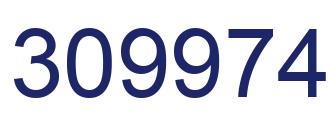 Number 309974 blue image