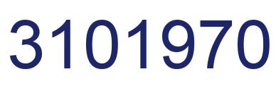 Number 3101970 blue image