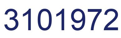 Number 3101972 blue image