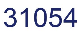 Number 31054 blue image