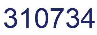 Número 310734 imagen azul