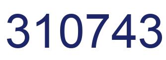 Número 310743 imagen azul