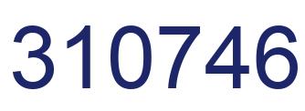 Number 310746 blue image