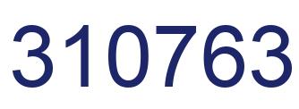 Number 310763 blue image